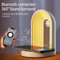 Lámpara de escritorio 3 en 1 Cargador inalámbrico, altavoz Bluetooth Regalo perfecto para citas y cumpleaños - details 4