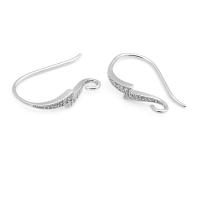 Ganchos de Pendientes de Brasso Dorado 18K con Zirconia Accesorios de Joyería DIY de Alta Calidad para Mujeres - details 4