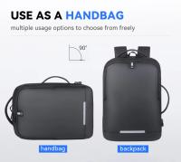 Mochila De Negocios impermeable para hombre, bolsa reflectante para ordenador portátil de 15,6 pulgadas, con carga USB, multifun - details 12