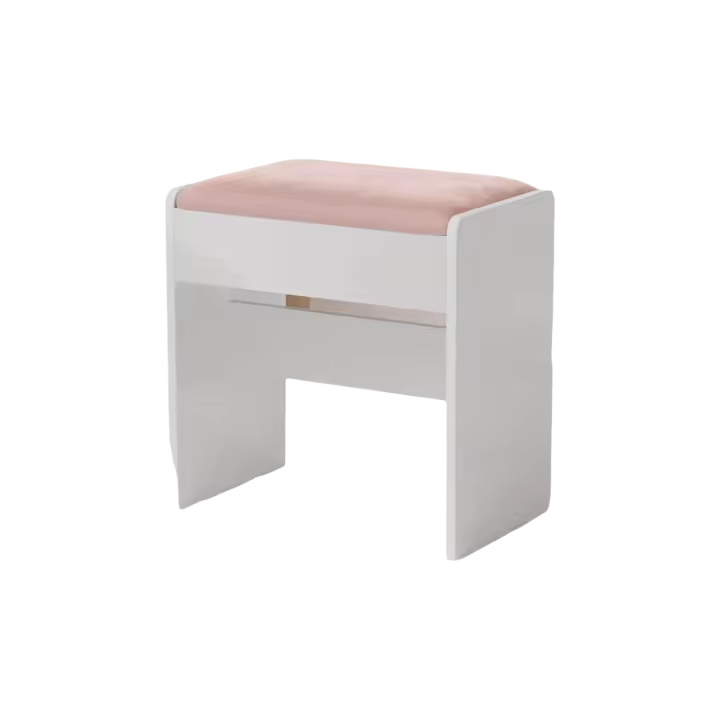Taburete de Terciopelo Reposapiés Antideslizante para Vestidor, Dormitorio, Entrada - 1