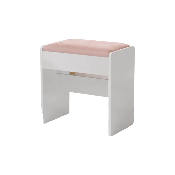 Taburete de Terciopelo Reposapiés Antideslizante para Vestidor, Dormitorio, Entrada - 1