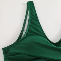 Conjunto de Bikini de 2 Piezas para Mujer Traje de Baño Sin Mangas con Cuello en V y Cintura Alta - details 8