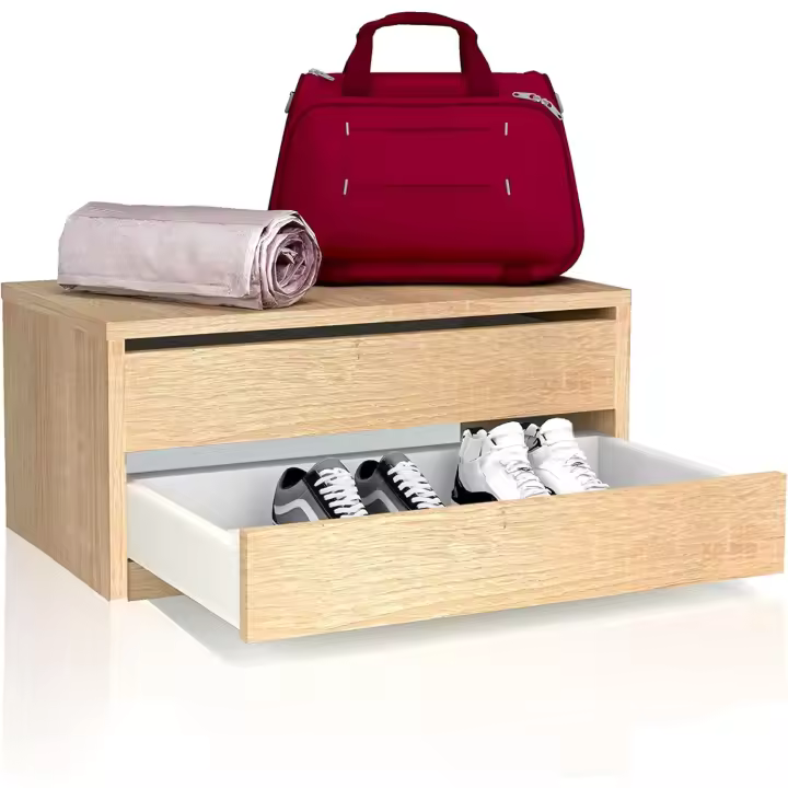 cajones, Mueble Auxiliar Almacenamiento Dormitorio, Modelo Uniq, Color Blanco, Medidas - 1