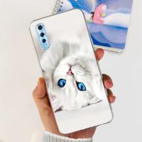 Funda trasera con patrón de gato para Vivo Y7s, carcasa de silicona transparente de TPU suave a la moda para niños, fundas para Vivo Y7s V1913A V1913T - details 1