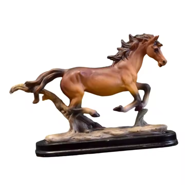 Estatuilla coleccionable de adorno de caballo, escultura de mesa para muebles, decoración de escritorio, estanterías, decoración del hogar y la Oficina - 1