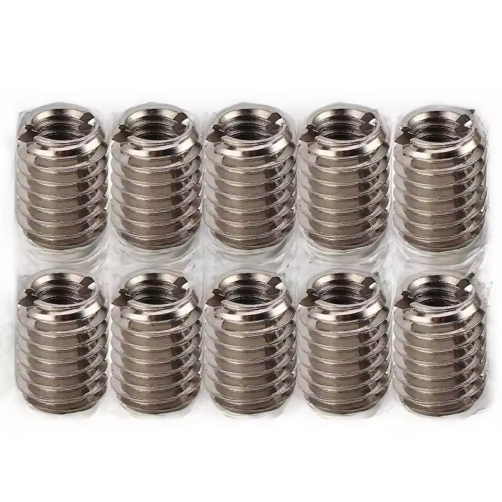 Insertos de Roscado de Acero Inoxidable 10pcs Nut Reduciendo M4x0.7 M6x1.0 Longitud de 8mm - 1