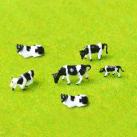 Figuras de acción en miniatura de vaca, buey, toro, ganado, modelos de granja, jardín de hadas, caja de arena, paisaje, juguetes, adornos, 1 a 10 Uds., 1/87 - details 0