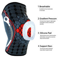 1Pcs Sports Compression Knee Support Sleeve with Side Stabilizers & Silicon Pad for Joint Pain, Meniscus Tear, Injury Recovery - details 3
