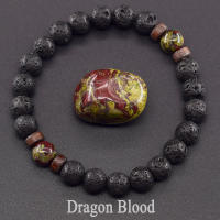 Pulsera de piedra de Lava para hombre, cuentas de piedra lunar de labradorita Natural, pulsera de Buda tibetano, pulsera difusora de aceite de Chakra, joyería para hombre - details 9