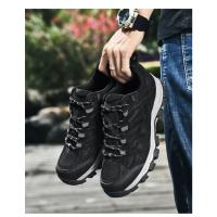 Zapatos Deportivos informales transpirables para hombre, zapatillas antideslizantes para montañismo, superficie de red de senderismo, talla grande - details 4