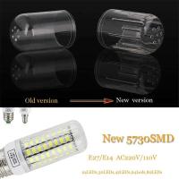 Bombillas de Corno LED E27 B22 E14 5730 SMD 24LEDs Lámpara de Candelabro LED de 165LEDs para Decoración del Hogar Ampuola 110V 220V - details 10