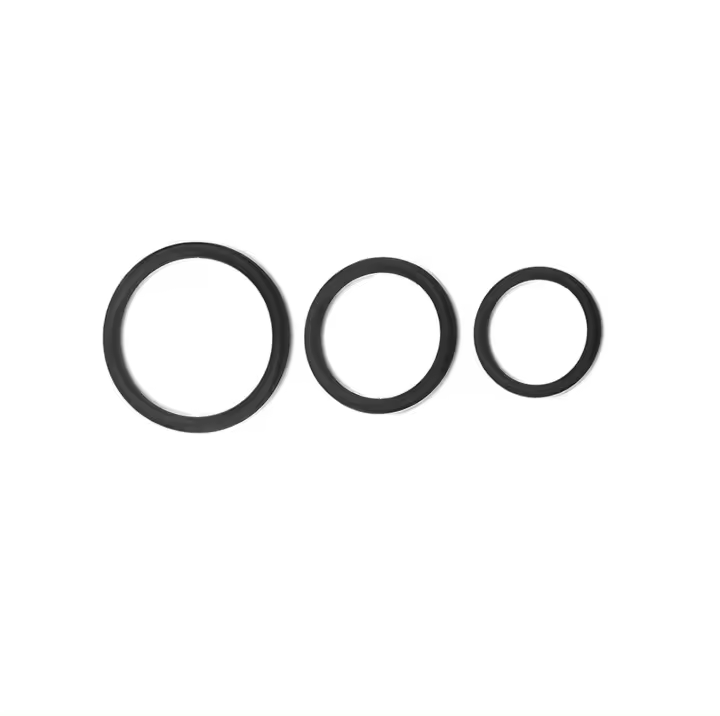 Juego de anillos de silicona para pene, mangas para pene, anillo para pene, mejora la erección, sexo más duradero, más fuerte, potenciador de circunferencia más grande, juguetes sexuales para adultos para hombres y parejas - 1