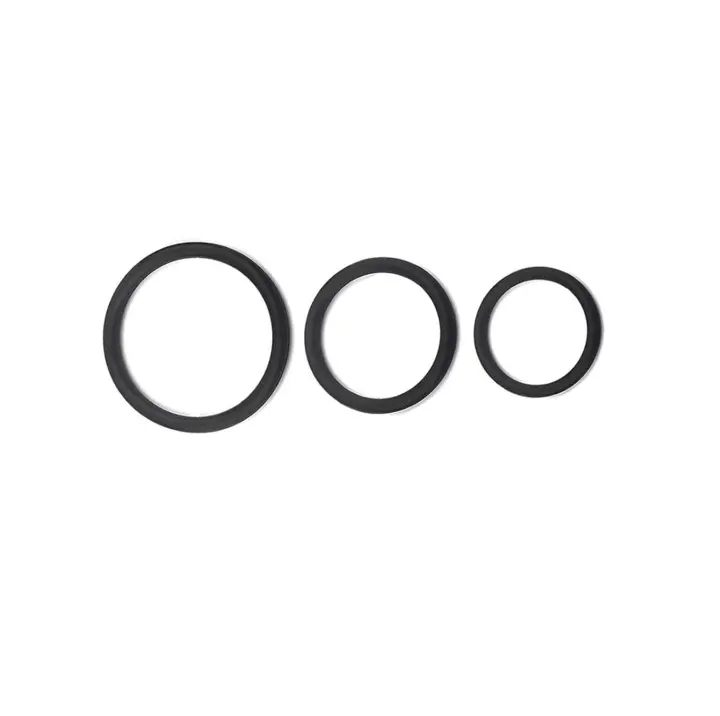 Juego de anillos de silicona para pene, mangas para pene, anillo para pene, mejora la erección, sexo más duradero, más fuerte, potenciador de circunferencia más grande, juguetes sexuales para adultos para hombres y parejas - 1