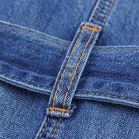 2025 Manga Corta con Solapa, Nuevo Verano, Casual y Versátil Denim para Mujeres - details 11