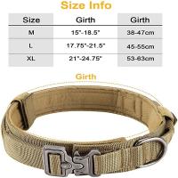 Collar táctico duradero para perros Conjunto de correa ajustable para mascotas, accesorios de entrenamiento para perros medianos y grandes, pastor alemán - details 8