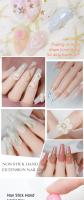Gel antiadherente para extensión de uñas, Gel de pegamento de diamantes de imitación, color rosa claro, Coral desnudo, fácil de operar, 15ml - details 1