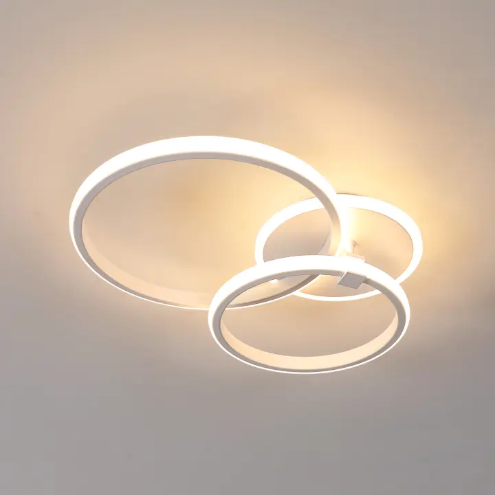 Goeco Plafón LED Acrílico Redondo Grande y Pequeño 40W 6500K/3000K Iluminación y Decoración - 1