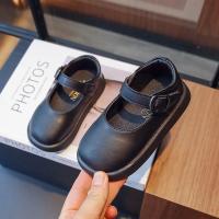 Zapatos de cuero para niñas, calzado elegante de suela suave, Color sólido, estilo coreano, versátil, de princesa, novedad de otoño, 2024 - details 3