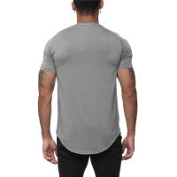 Muscleguys Camiseta de Fitness para Hombres Ajuste Cero, Secado Rápido, Pantalla Sólida, Cuello en V, Ropa de Gimnasio de Poliéster - details 6