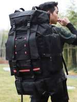 Mochila Táctica de Gran Capacidad para Hombre 130L Bolsa de Montañismo para Acampar y Senderismo con Diseño de Camuflaje Bolsa de Hombro para Viajes Dangerous Goods Normales - details 1
