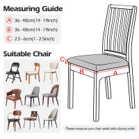 Funda de cojín cuadrada de cuero PU para silla, fundas impermeables para asiento de cocina y comedor, fundas de cojín para asiento de silla de comedor extraíbles - details 0