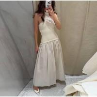 OUWU- Moda Midi Mujer, Elegante Vestido Largo Sin Espalda Fiesta de Noche, Bata de Playa Vacaciones para Mujer - details 14
