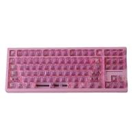 Pink Transparent Theme Keycap 114Key PC Custom Original Girl Cherry Profile Gaming Key Cap for nical Keyboard - details 5