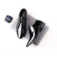 Zapatos de cuero Oxford de negocios de lujo para hombre, zapatos formales de charol transpirables de talla grande, zapatos planos de boda para oficina para hombre, color negro - details 16