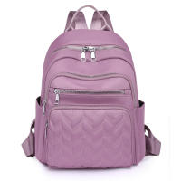 Mochila de Mujer Nueva Moda 2025 Bolsa de Viaje Casual de Gran Capacidad con Bordado de Hilo - details 5