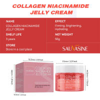 Crema de Gelatina de Colágeno Levantada 24h Fortalece la Barriera de Piel con Niacinamida y Hidratación Herramientas de Cuidado de la Piel Facial - details 8
