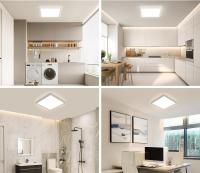 Goeco Lámparas Techo LED 2pcs Ultradelgada 2700LM 4500K Blanca Neutral Instalación de Montaje Semi-Flush Efficiente con Lentes LED 30CM IP44 - details 5