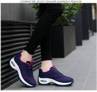 Zapatillas de moda para mujer Zapatillas de malla transpirable con amortiguación de aire Zapatos casuales con aumento de altura para mujer - details 11