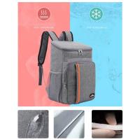 Bolsa de almuerzo térmica portátil de 18L, caja de comida duradera, refrigerador impermeable, funda con aislamiento de hielo, barbacoa, Camping, Oxford, mochilas para cena, Icebox - details 3