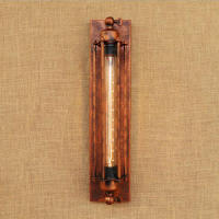 Bombilla rústica Vintage T300 Edison, luz de pared, filamento incluido, lámparas de pared, lámpara de Metal, candelabro de pared para cocina, escalera, negro - details 5