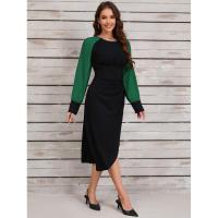 Vestidos de Primavera Otoño 2025 para Mujer Moda Coreana Cuello Redondo Empalmado Vestido de Manga Larga en Promoción - details 10