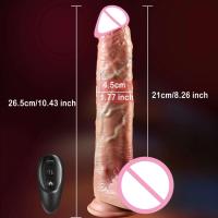 Leten Vibrador Realista Telescópico Dildo Vaginal para Mujeres Juguete Sexual Caliente con Penetración Anal - details 18