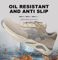 Zapatos De Seguridad Para Hombre Y Mujer 2024 Suela Antipinchazos Indestructible Transpirable Con Punta De Acero Botas De Trabajo Con Malla Tamaño True Fit - details 11