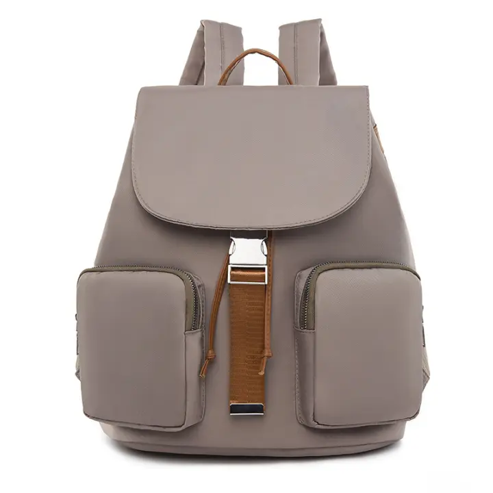 Mochipa Escolar de moda para Mujer, mochila informal de viaje de gran capacidad, simple para Niña mopila, color Negro - 1