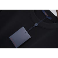 Camisetas Casuales de Verano para Hombres Algodón Puro, Cuello Redondo, Mangas Cortas, Nuevas Camisetas de Pareja con Estampados de Logotipo - details 3