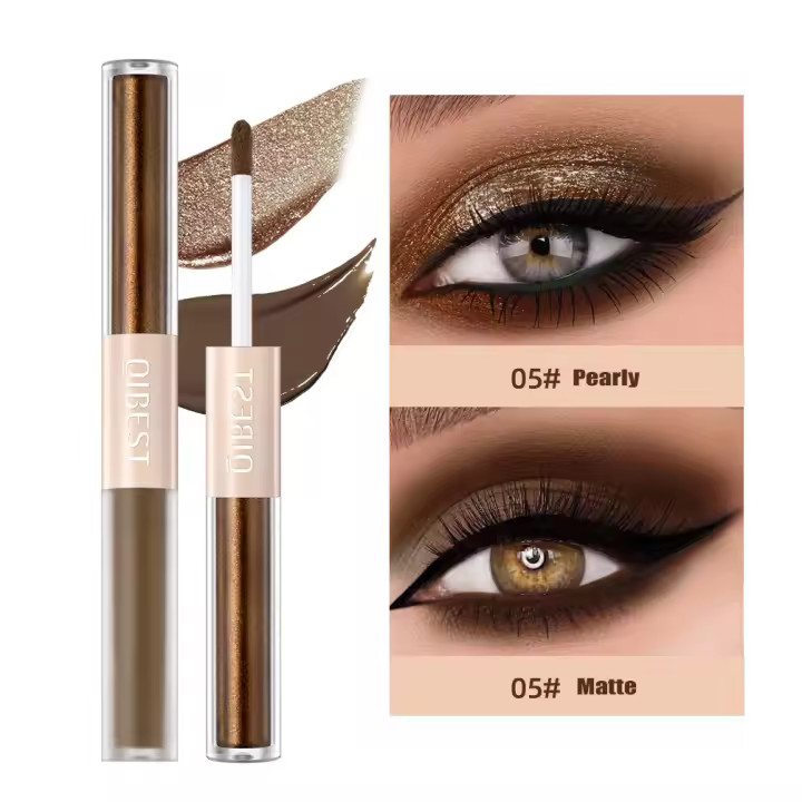 Barra de Sombra de Ojos Mate Perlada 2 en 1 Maquillaje de Ojos Nude Suave - 1