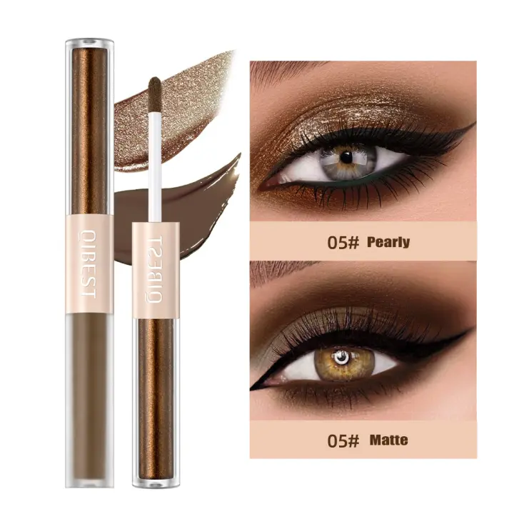 Barra de Sombra de Ojos Mate Perlada 2 en 1 Maquillaje de Ojos Nude Suave - 1