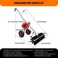 Aspiradora de Mano de Gas de 43cc 2-Tiempo Motor de 1.7hp Velocidad Ininterrumpida Ahorro de Labor - details 8