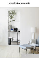 Espejo acrílico autoadhesivo para pared, pegatina para decoración del hogar, sala de estar, baño, 4 piezas - details 6