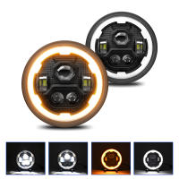Conjunto de faros LED para Jeep Cherokee XJ Wrangler YJ DOT Ford GMC, Faro de señal de giro DRL, haz Alto y Bajo, 180W, H6054, 5x7, 7x6 - details 1