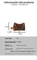 Bolso Cruzado Vintage de Alta Gama Bolso Comutador para Mujeres de Gran Capacidad - details 1