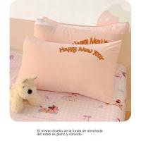AConjunto de ropa de cama de cuatro piezas con estampado de toalla de clase de ropa de cama de cama de tres piezas - details 9