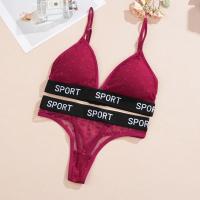 2 unids/set de sujetadores de encaje sexis para mujer, bragas brasileñas con perspectiva de cintura baja, sujetador suave inalámbrico para mujer, conjunto de sujetadores push-up para mujer - details 9