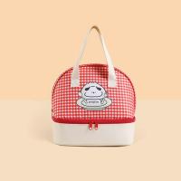 Bolsa de almuerzo de dibujos animados de doble capa, bolsa térmica aislada de gran capacidad para Picnic, bolsa de mano aislada a prueba de fugas para niñas - details 9
