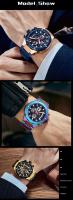 Reloj de cuarzo elegante de negocios de lujo para hombre, reloj de pulsera con banda de acero luminosa resistente al agua, gran regalo para novio/esposo - details 10