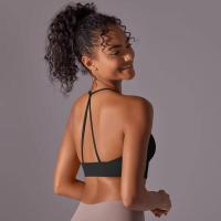 Top de mujer, cuello de chaleco Hai Yuga, decoración triul, deportes con espalda bonita, Top corto a prueba de golpes para - details 24